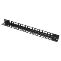 Intellinet 19"" Wall Mount Rails, 6U, Black, 2-pack - Kabelführungsplatte für Schaltschrank - Grau, RAL 7035 - 36U