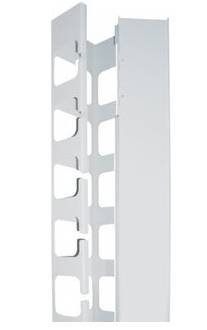 Intellinet 19"" Wall Mount Rails, 6U, Black, 2-pack - Kabelführungsplatte für Schaltschrank - Grau, RAL 7035 - 36U - 48.3