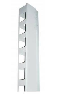 Intellinet 19"" Wall Mount Rails, 9U, Black, 2-pack - Kabelführungsplatte für Schaltschrank - Grau, RAL 7035 - 39U - 48.3