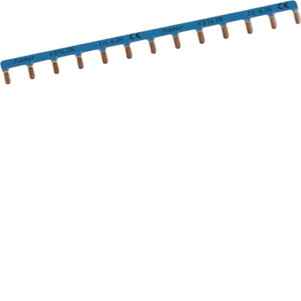 Eine blaue Elektrische Sammelschiene mit der Bezeichnung 