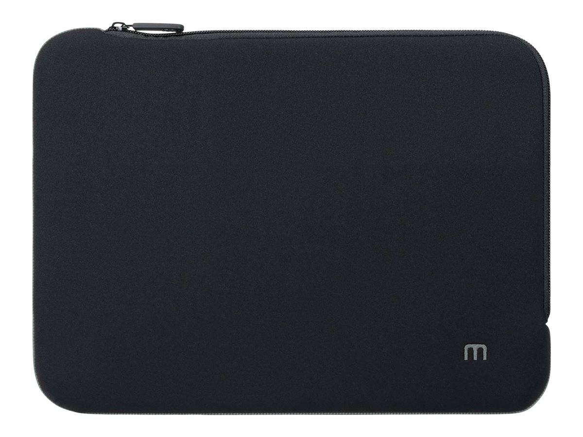 Schwarze Laptop-Schutzhülle mit Reißverschluss oder Tabletgehäuse mit kleinem 