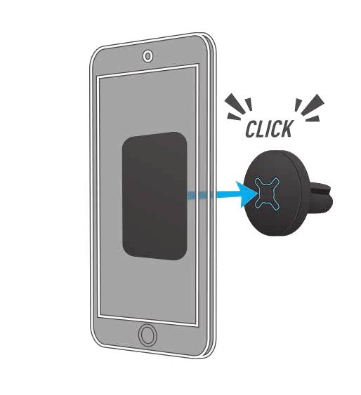 Mobilis U.FIX, Handy/Smartphone, Passive Halterung, Auto, Schwarz