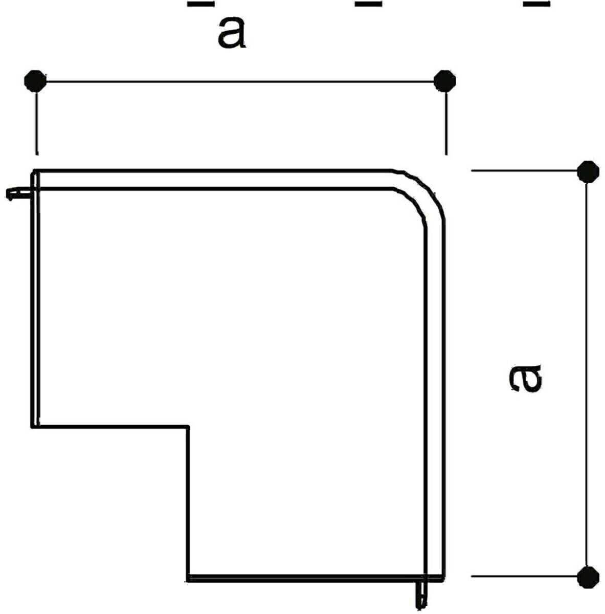 OBO Bettermann Außeneckhaube WDK HA40060RW