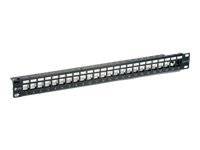 equip - Patch-Panel mit Kabelverwaltung - Schwarz - 1U - 48.3 cm (19")