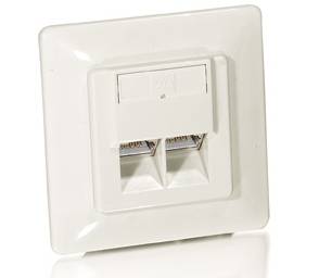 equip - Ausgang - CAT 5e - RJ-45 X 2 - Pure White