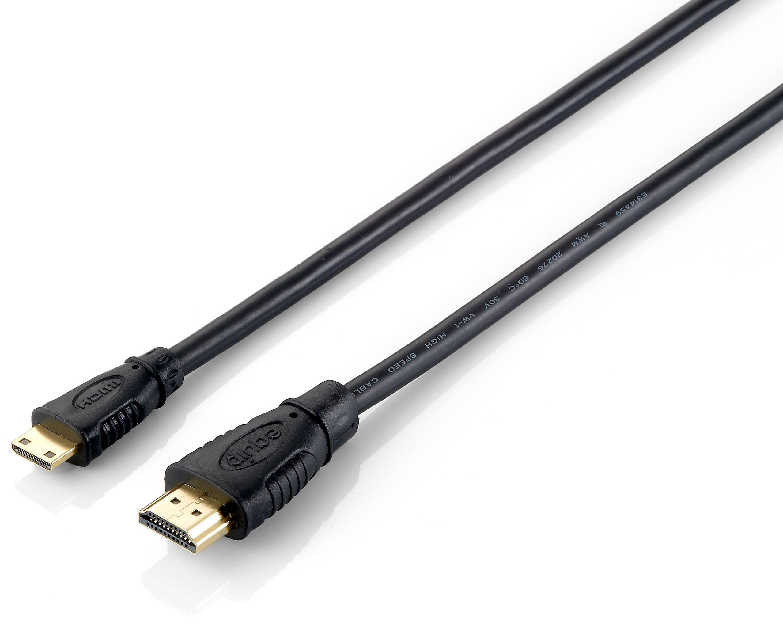 equip High Speed - HDMI-Kabel mit Ethernet - HDMI männlich zu mini HDMI männlich