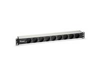 equip - Stromverteilungseinheit (Rack - einbaufähig) - Wechselstrom 250 V - 3.5 kW - Ausgangsanschlüsse: 9 - 1U - 48.3 cm (19")