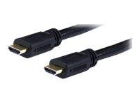 Zwei schwarze HDMI-Kabel mit vergoldeten Steckern auf weißem Hintergrund.