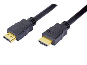 Zwei HDMI-Kabelstecker mit vergoldeten Enden auf weißem Hintergrund.
