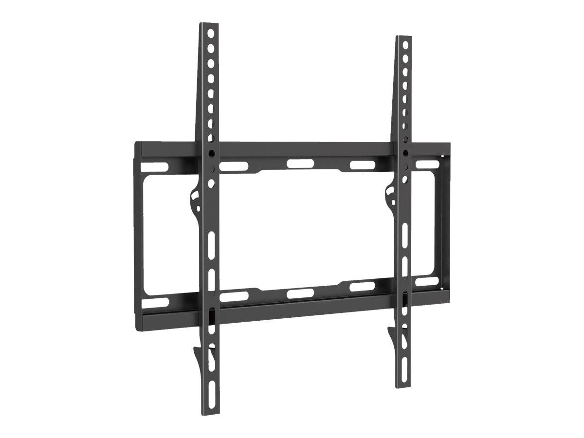 equip - Befestigungskit (Wandmontagehalterung) für Flachbildschirm - kaltgewalzter Stahl - Schwarz - Bildschirmgröße: 81-140 cm (32"-55")