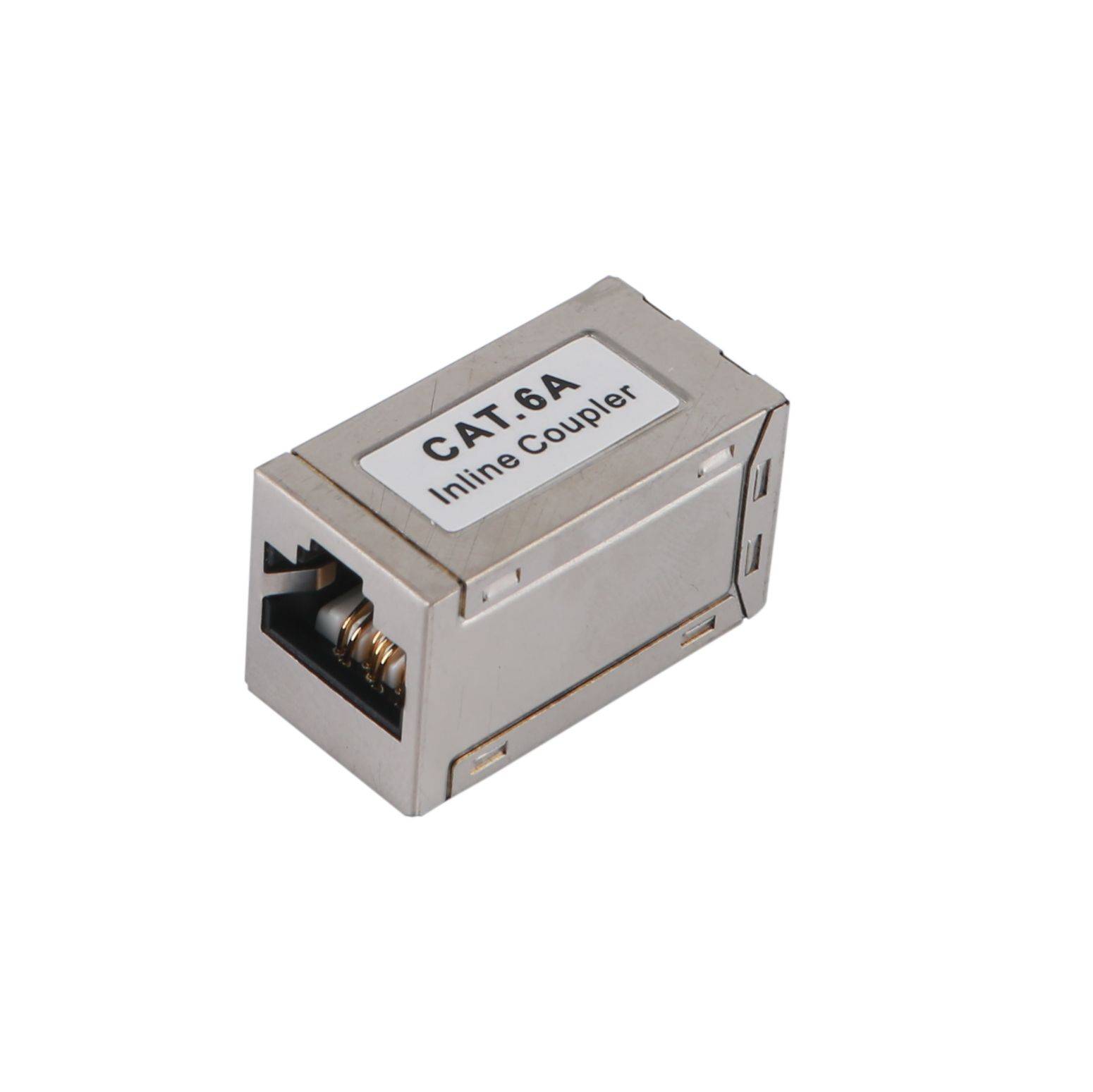 Equip Cat.6A geschirmter modularer Inline-Koppler - RJ-45 - RJ-45 - Silber