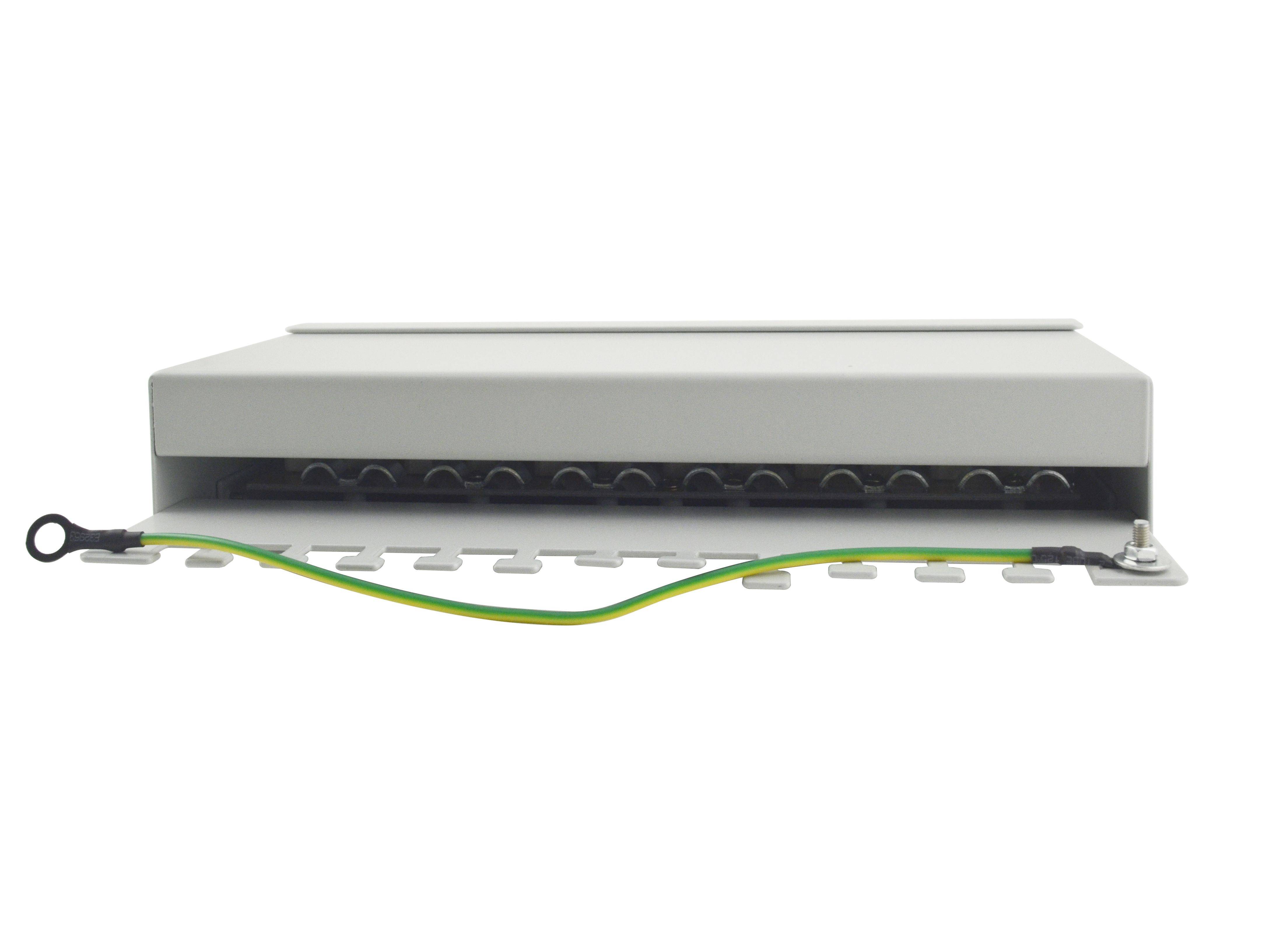 Equip 12-Port Cat.6 Desktop Patch Panel - Hellgrau - 10/100/1000Base-T(X) - Gigabit Ethernet - 1000 Mbit/s - RJ-45 - Cat6 - Weiß