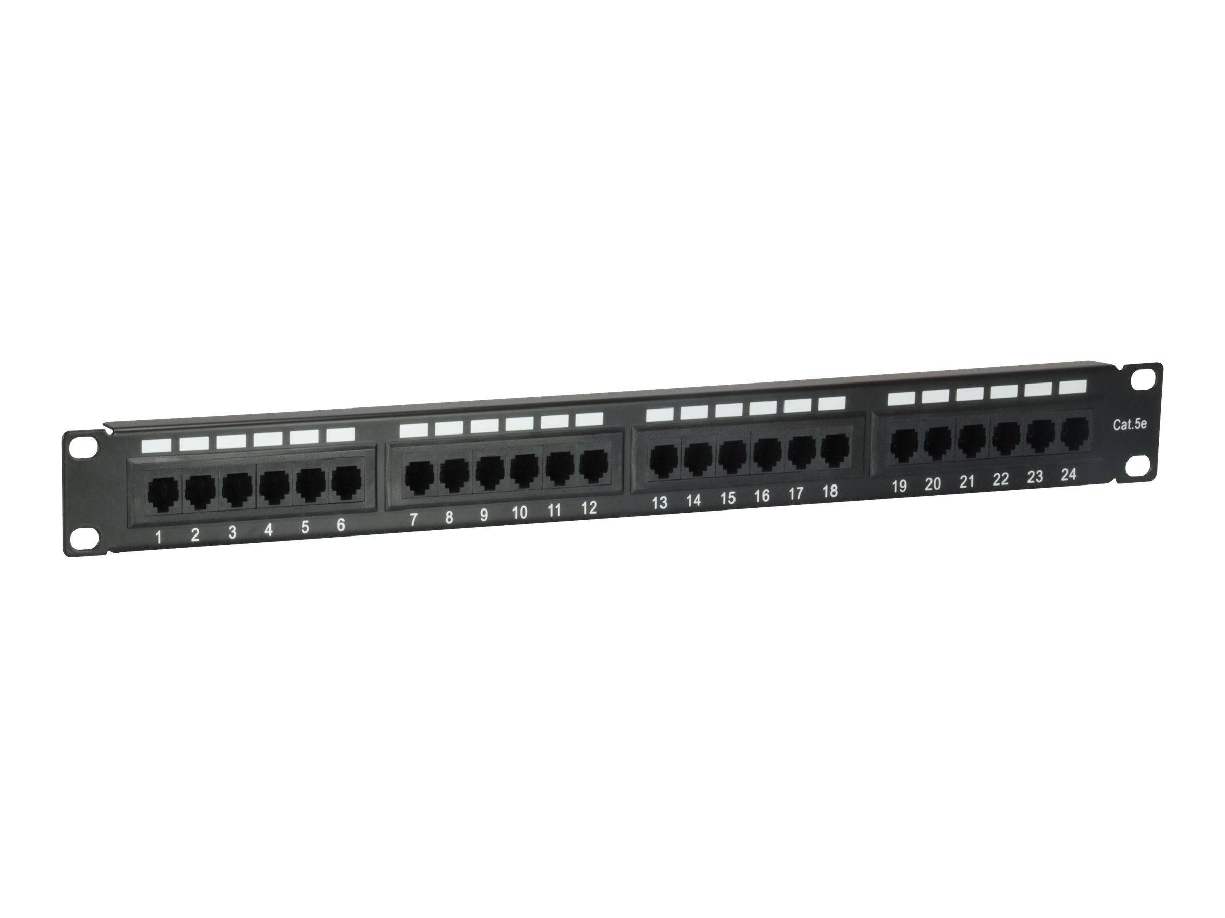 equip Pro - Patch Panel - RJ-45 X 24 - Schwarz - 1U - 48.3 cm (19")