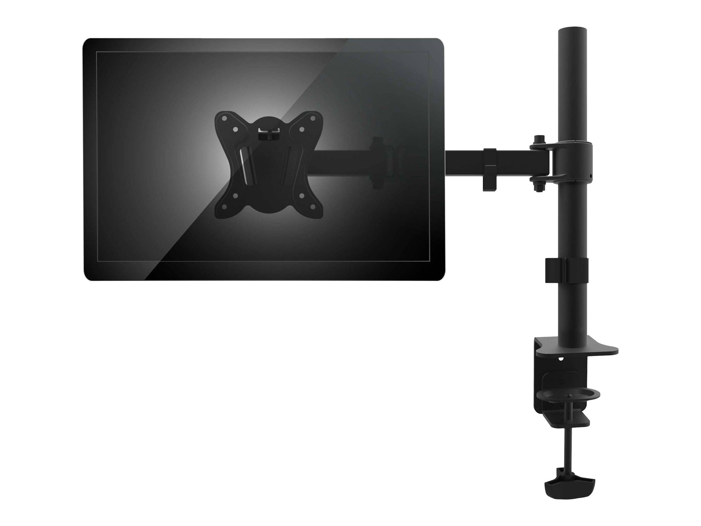 equip Monitor Desk Mount Bracket - Befestigungskit - für Monitor - Kunststoff, Aluminium, Stahl - pulverbeschichtet schw