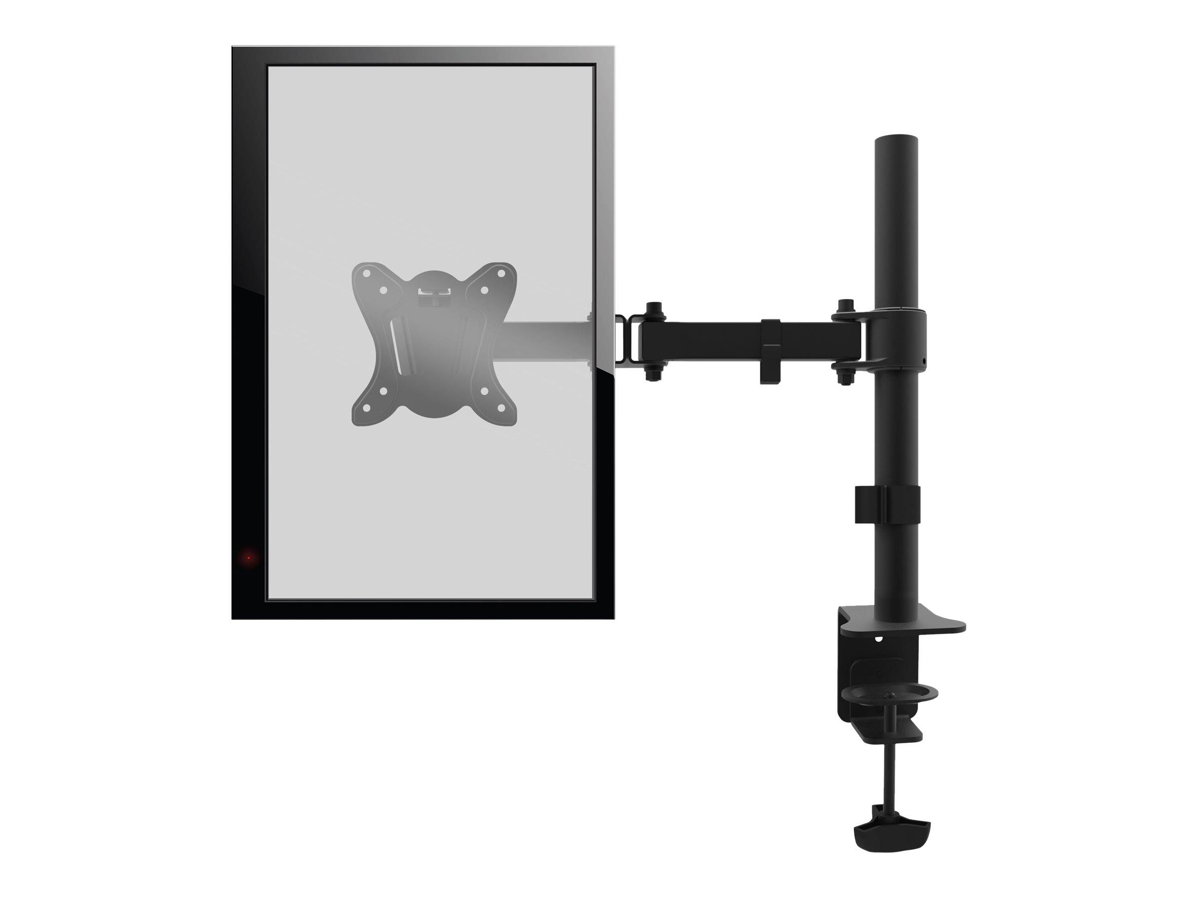 equip Monitor Desk Mount Bracket - Befestigungskit - für Monitor - Kunststoff, Aluminium, Stahl - pulverbeschichtet schw