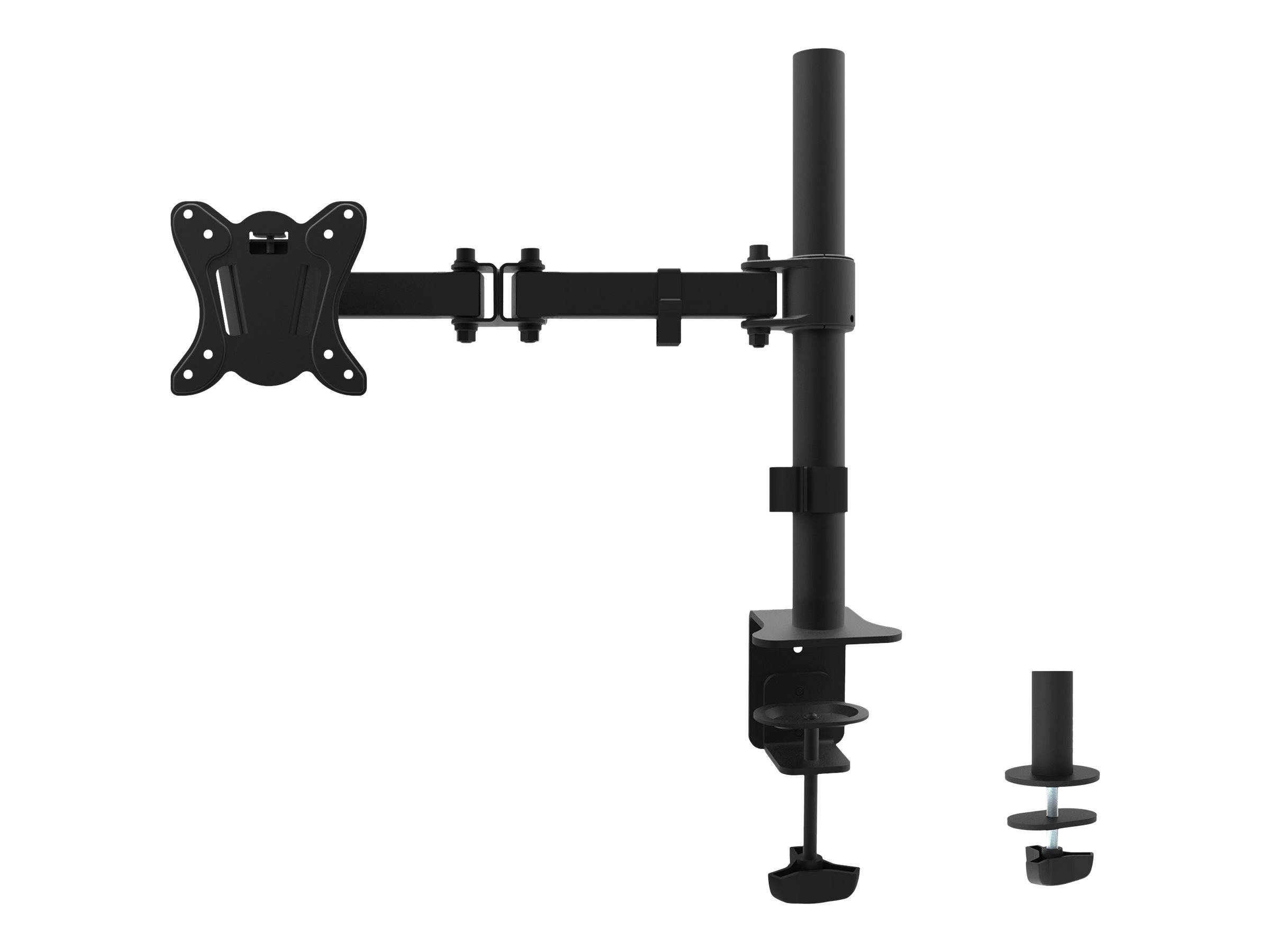equip Monitor Desk Mount Bracket - Befestigungskit - für Monitor - Kunststoff, Aluminium, Stahl - pulverbeschichtet schw