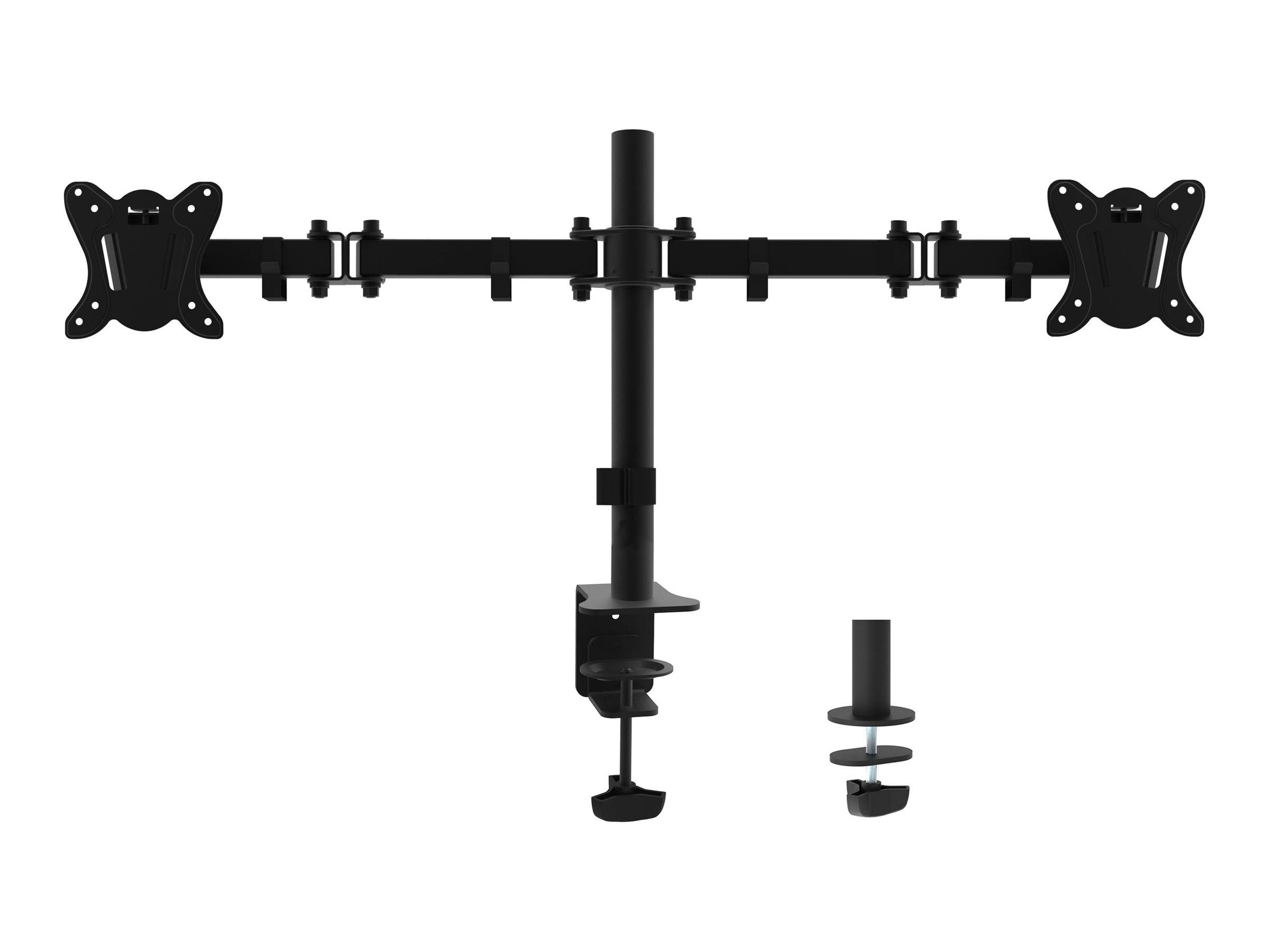 Equip Pro Articulating Dual Monitor Desk Mount Bracket - Befestigungskit - Voll beweglich - für 2 LCD-Displays - Kunstst