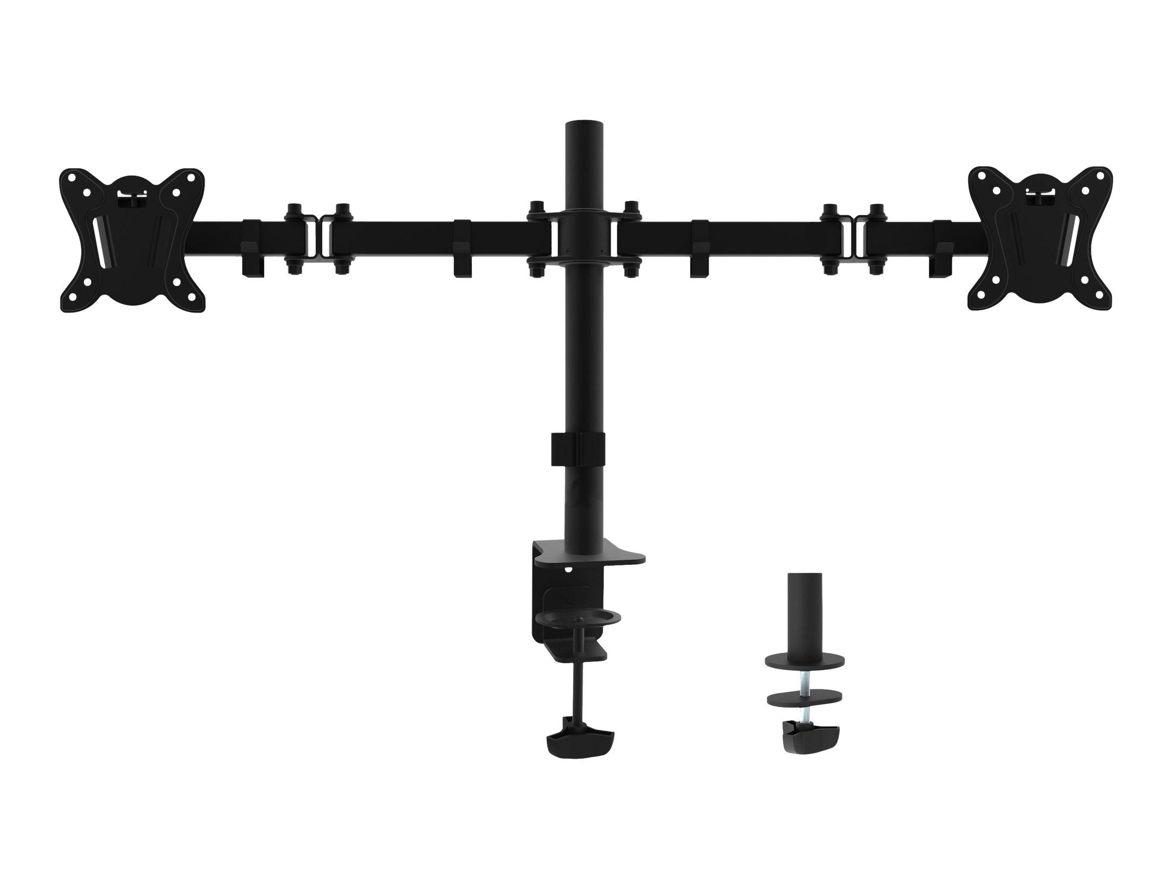 Equip Pro Articulating Dual Monitor Desk Mount Bracket - Befestigungskit - Voll beweglich - für 2 LCD-Displays - Kunstst