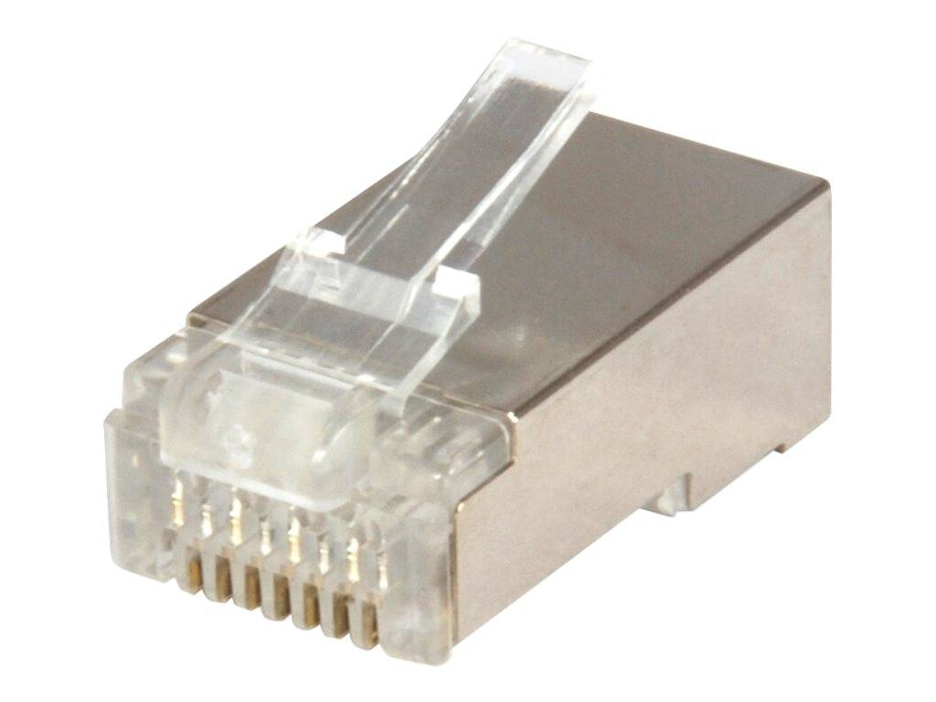 equip Pro - Netzwerkanschluss - RJ-45 (M) - abgeschirmt - CAT 6 - durchsichtig (Packung mit 100)