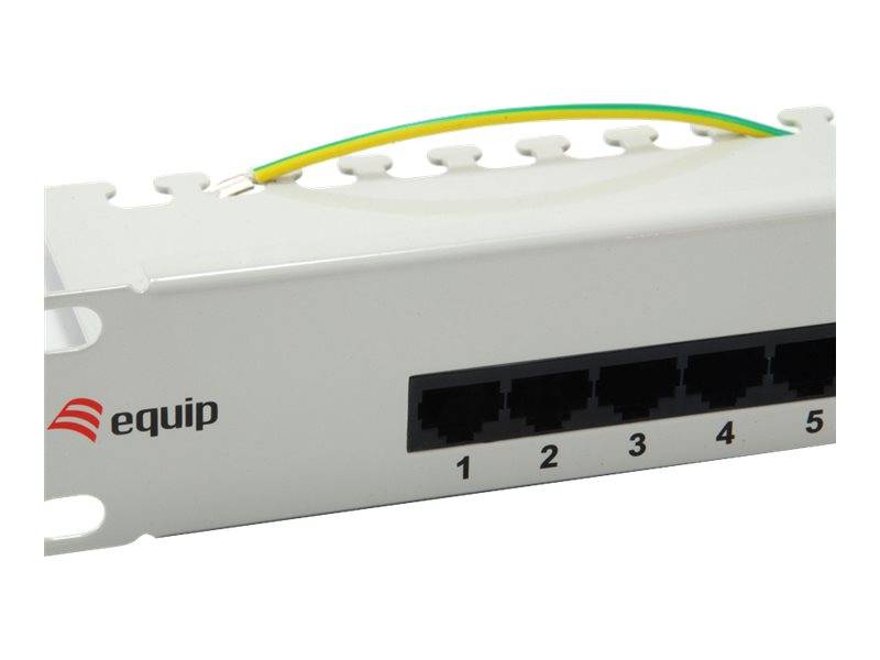 equip Pro ISDN - Patch Panel - CAT 3 - RJ-45 X 25 - Hellgrau - 1U - 48.3 cm (19"")