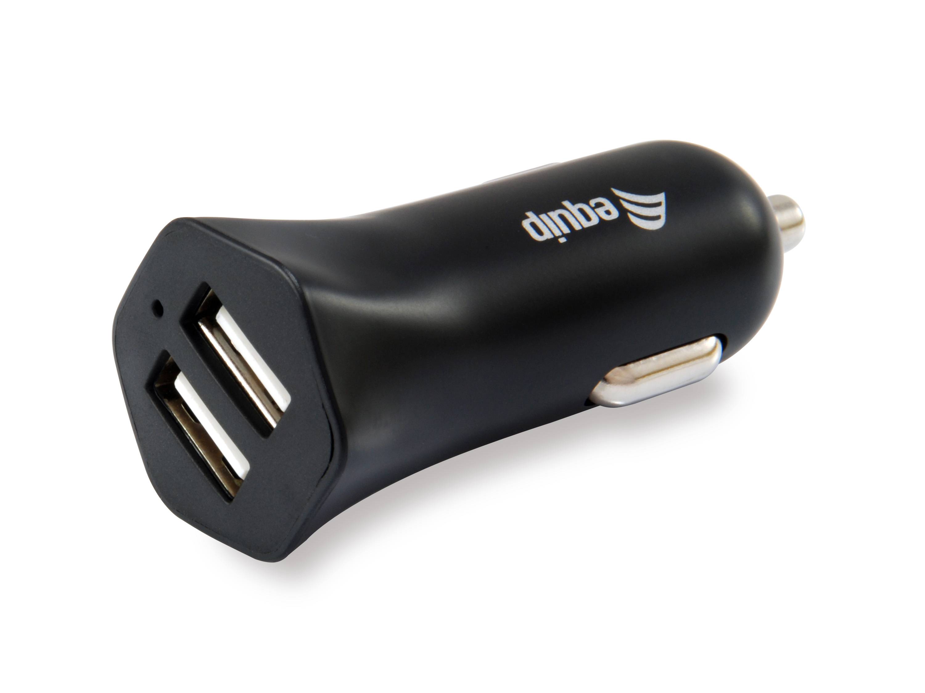 equip Life - Auto-Netzteil - 12 Watt - 2.4 A - 2 Ausgabeanschlussstellen (USB)