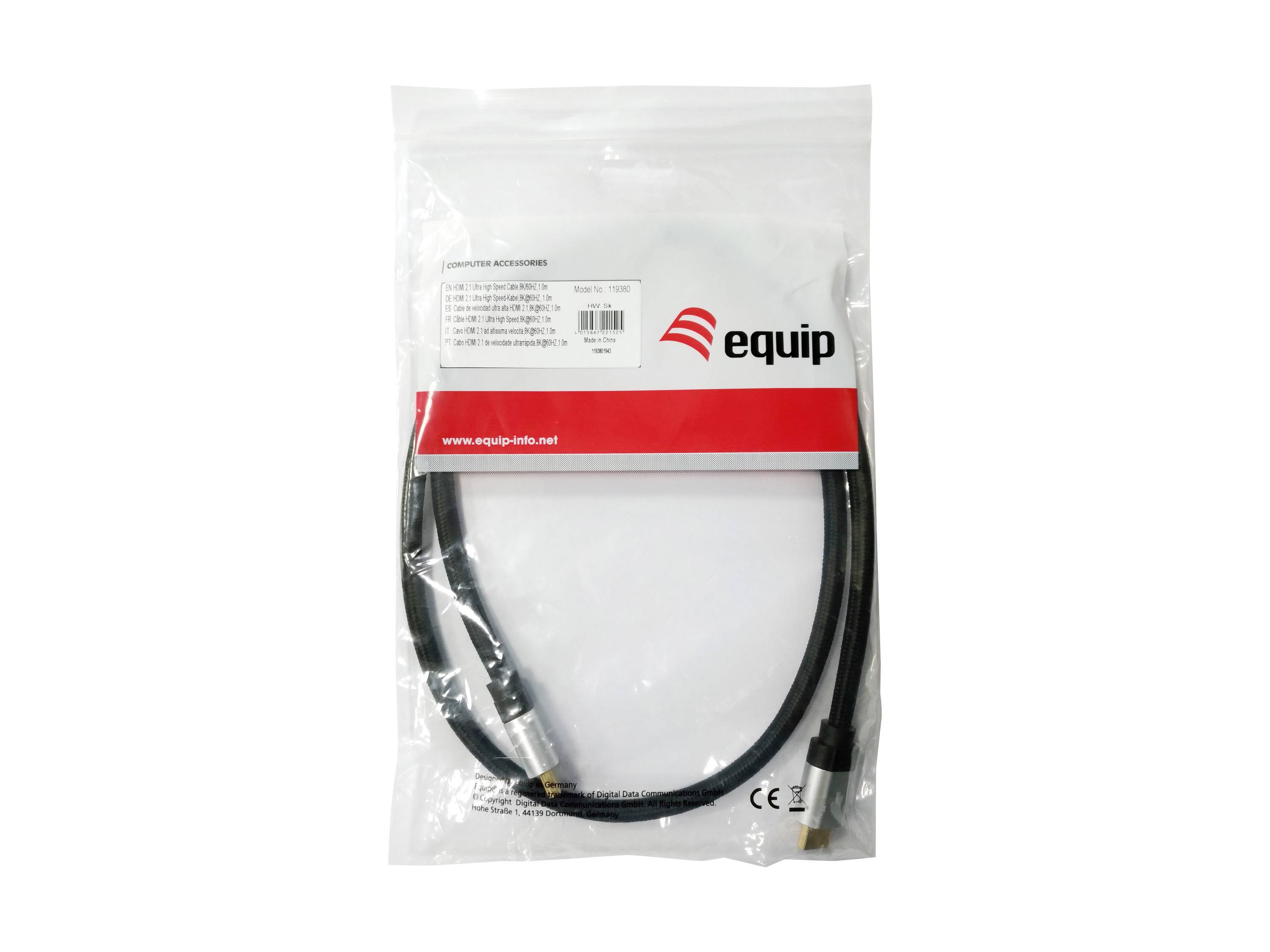 Equip Life - Ultra High Speed HDMI mit Ethernetkabel
