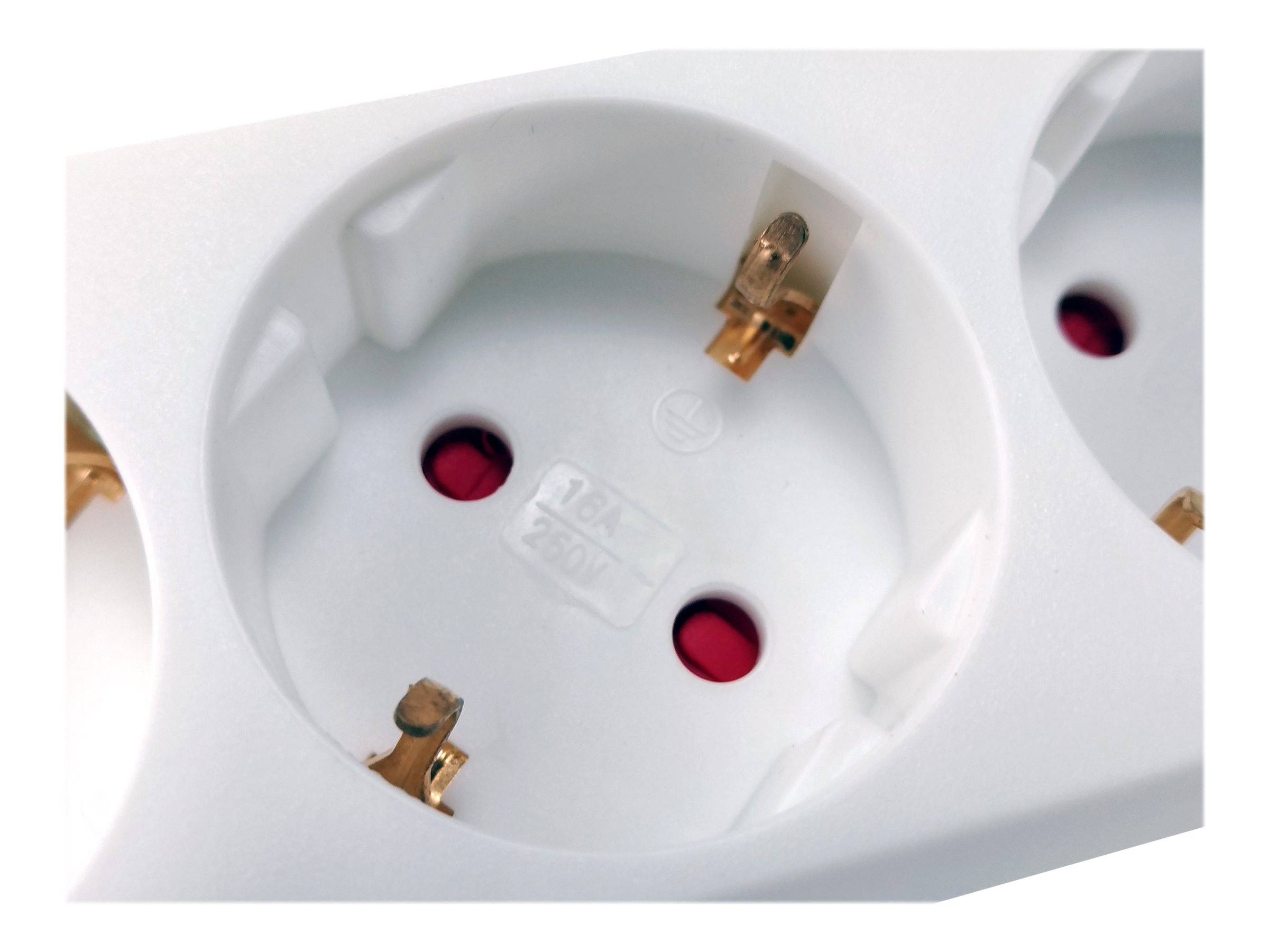 equip Life - Version 1 - Steckdosenleiste - Wechselstrom 250 V - 3500 Watt - Eingabe, Eingang Typ F - Ausgangsanschlüsse