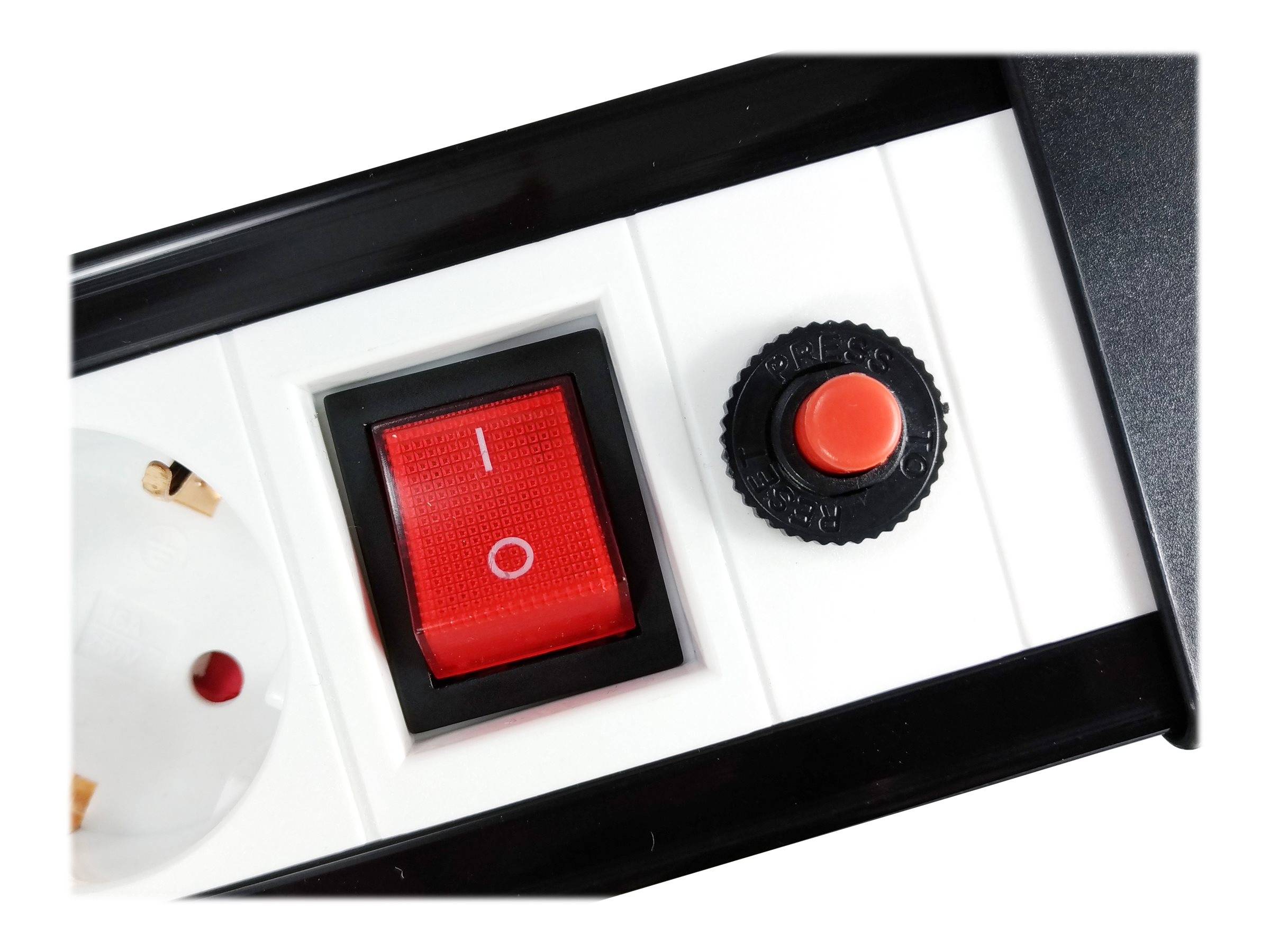 equip Life - Version 1 - Steckdosenleiste - Wechselstrom 250 V - 3500 Watt - Eingabe, Eingang Typ F - Ausgangsanschlüsse