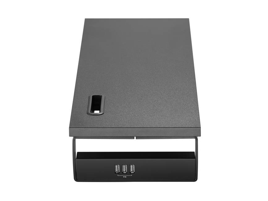Equip 650881 Desktop-Monitor-Ständer mit USB - Freistehend - 15 kg - Schwarz
