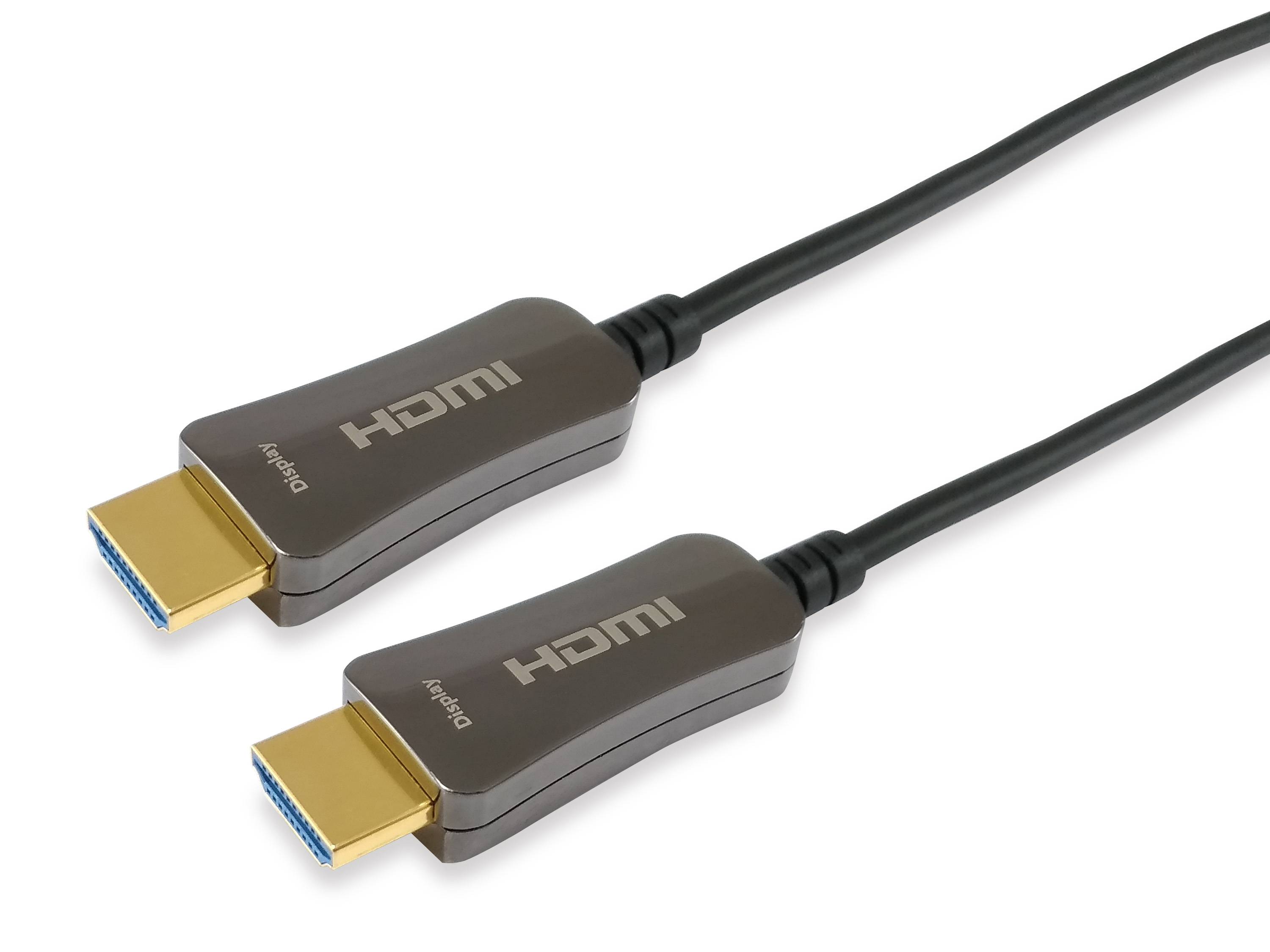 Equip Life - Highspeed - HDMI-Kabel mit Ethernet - HDMI männlich zu HDMI männlich - 30 m - 4K Unterstützung, Active Opti