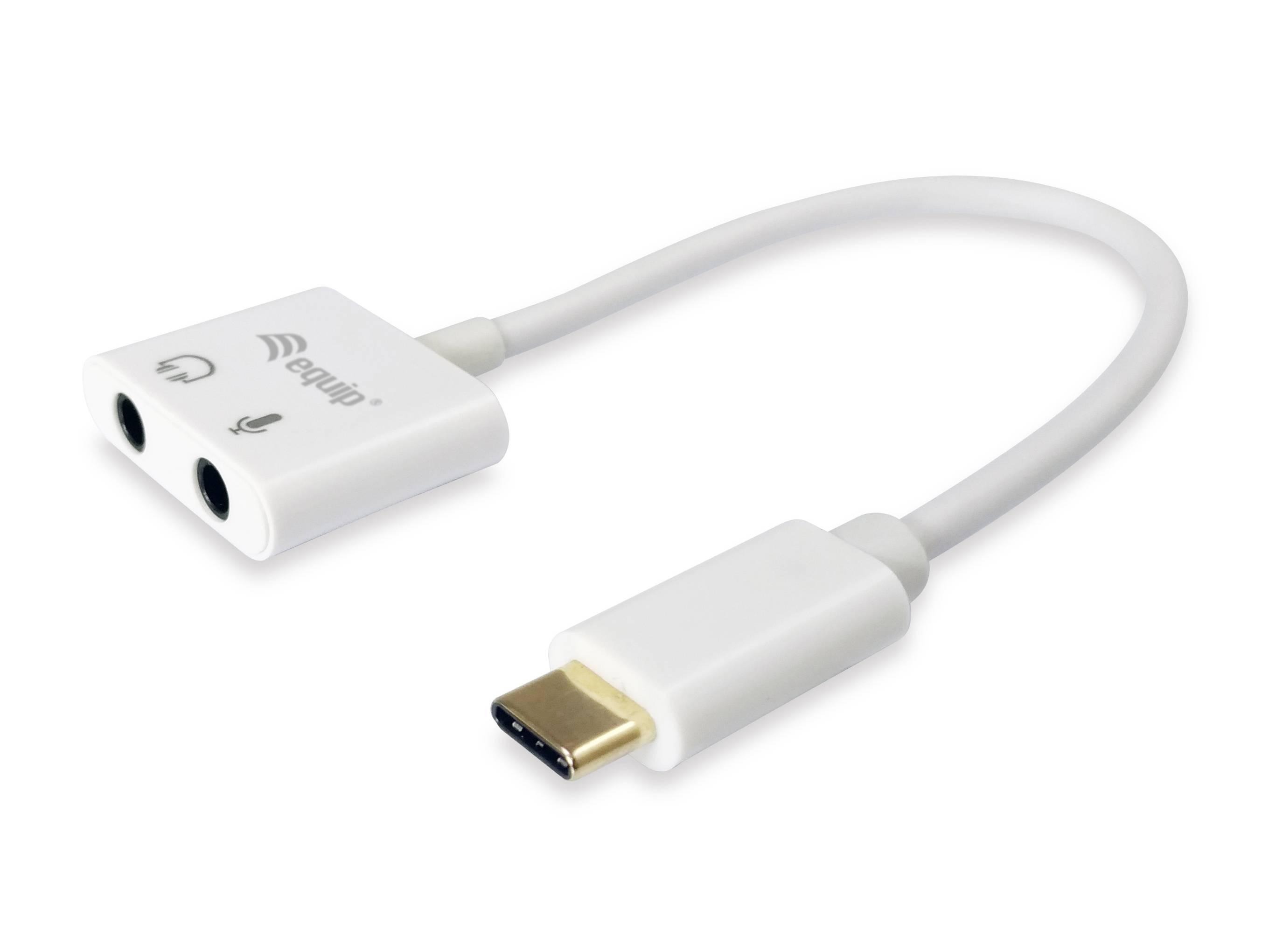 equip - Adapter USB-C auf Klinkenstecker - 24 pin USB-C männlich zu mini-phone stereo 3.5 mm weiblich