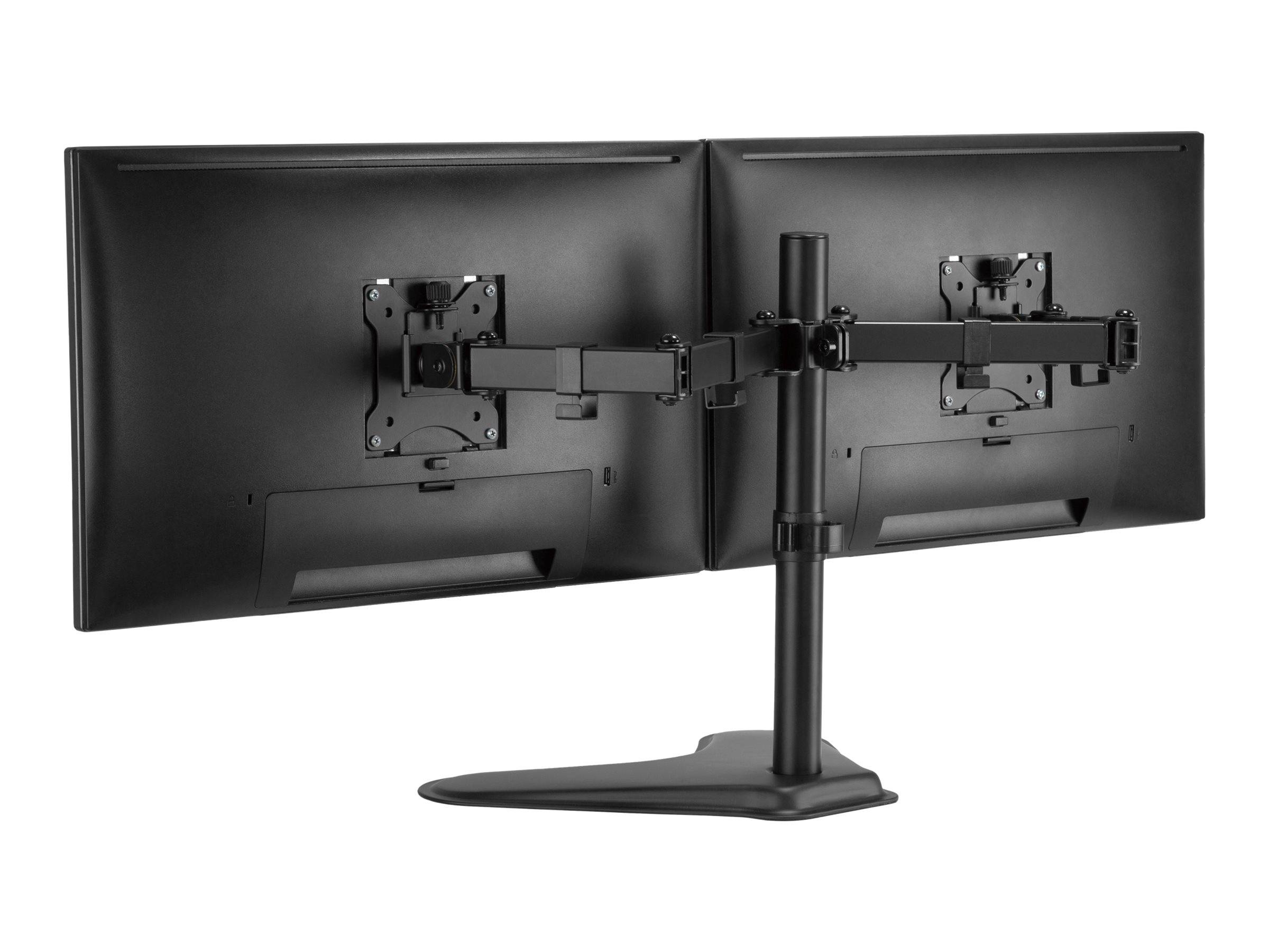 Equip Pro Economy - Aufstellung - für 2 LCD-Displays - Stahl - Schwarz - Bildschirmgröße: 43.2-81.3 cm (17""-32"")
