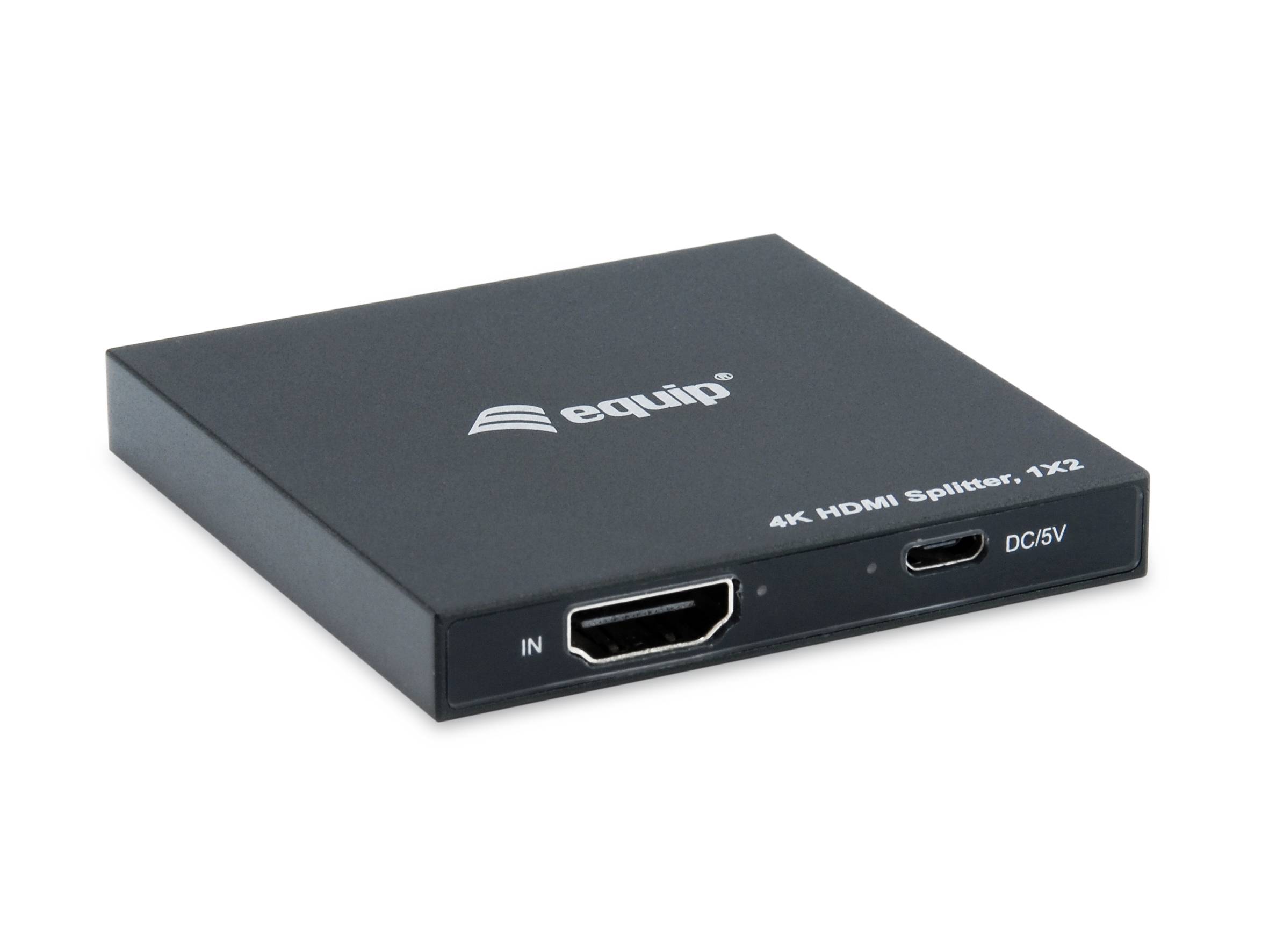 Equip 332715 - HDMI - 2x HDMI - 3840 x 2160 Pixel - Schwarz - Aluminium - 4K Ultra HD