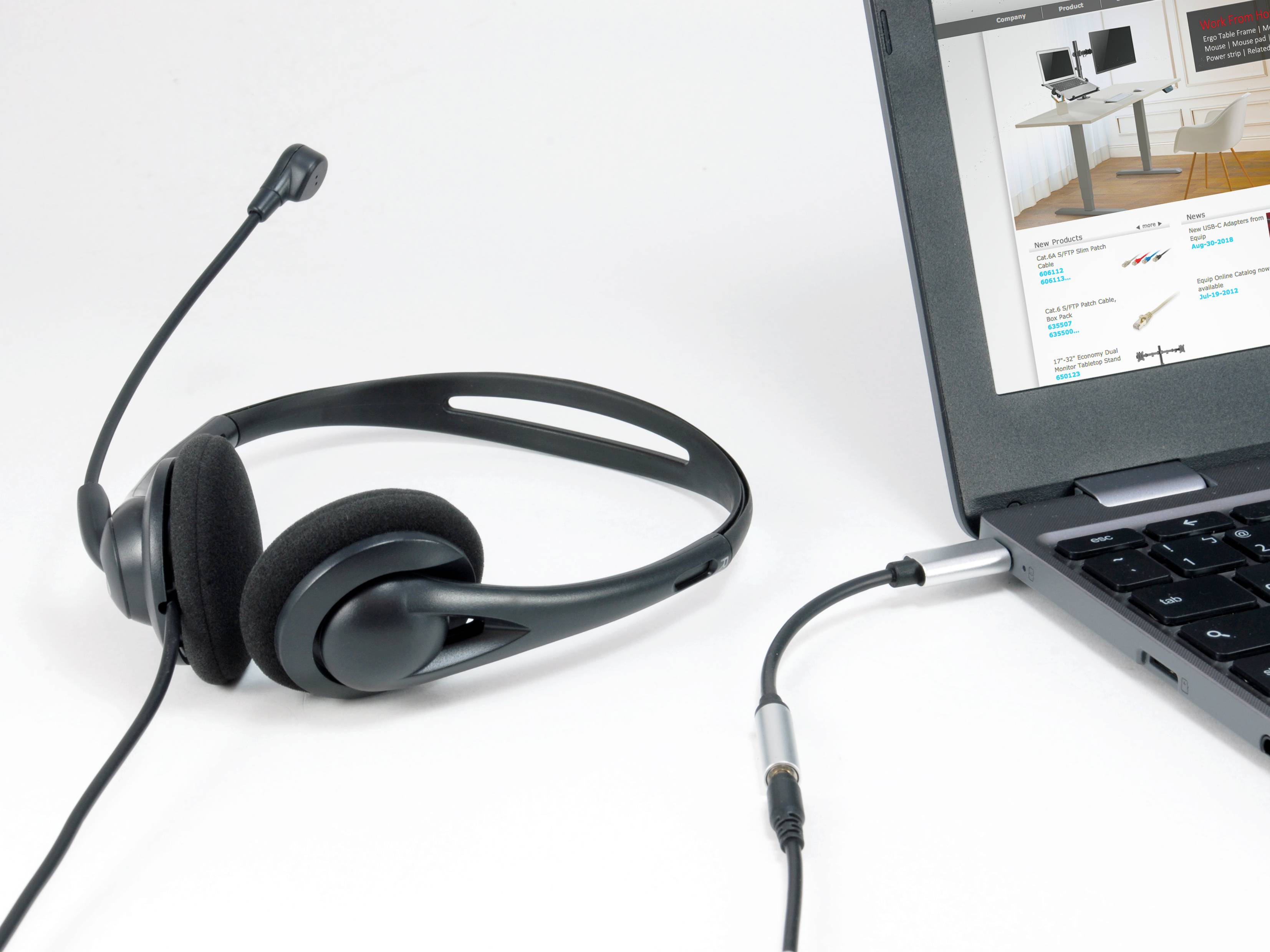 Equip Life - Audio-Adapter - 24 pin USB-C männlich zu mini-phone stereo 3.5 mm weiblich