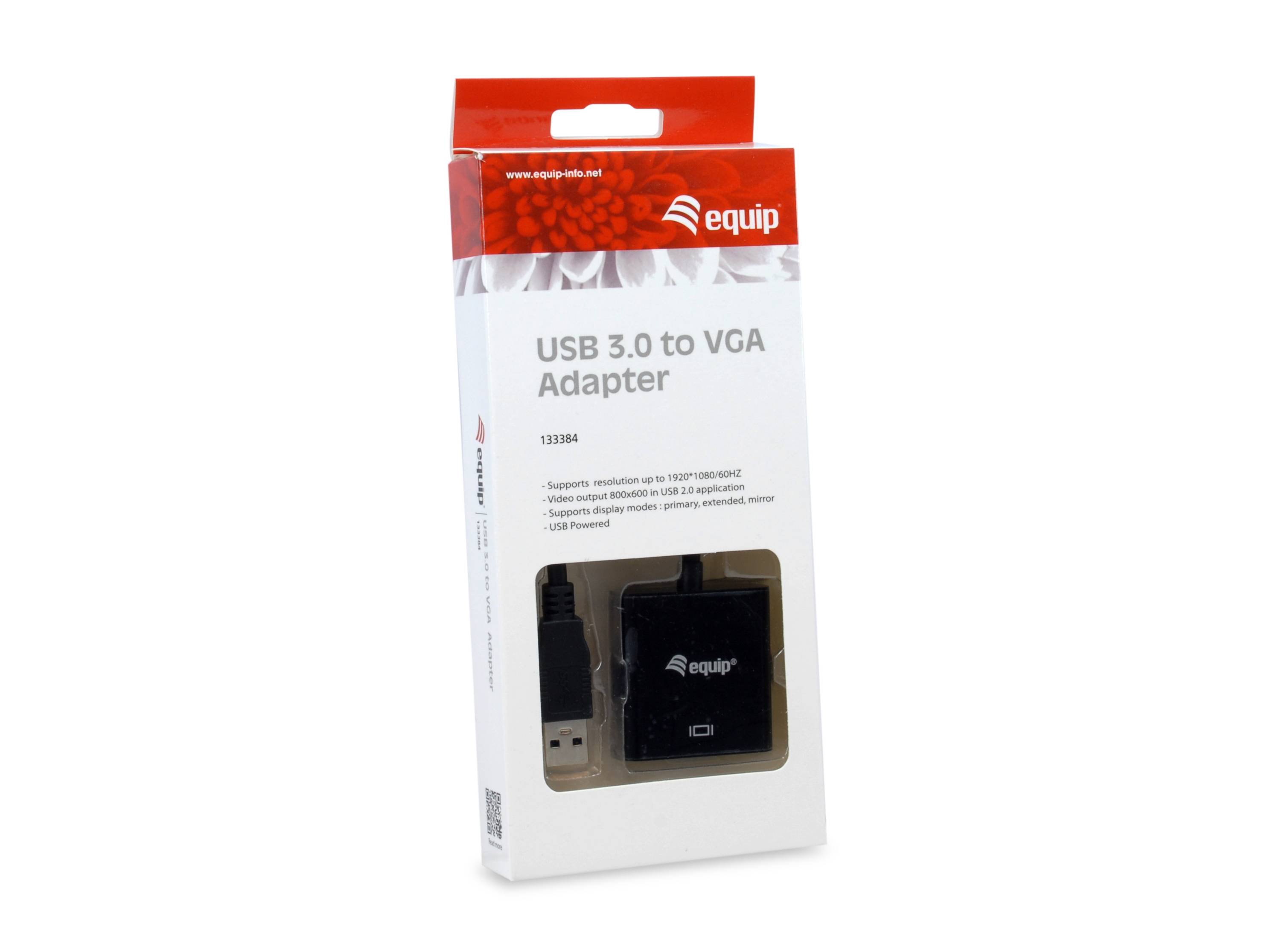 Equip USB 3.0 auf VGA Adapter - 3.2 Gen 1 (3.1 Gen 1) - USB Typ-A - VGA-Ausgang (D-Sub) - 1920 x 1080 Pixel