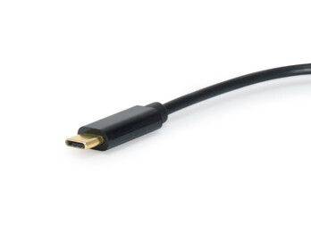 Equip USB C auf Dual 3,5 mm Kopfhörer DAC Adapter - USB C - Männlich - 2 x 3.5mm - Weiblich - 0,15 m - Schwarz