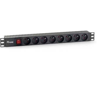 equip pro - Stromverteilungseinheit - Wechselstrom 220-240 V - 3.5 kW - Ausgangsanschlüsse: 8 - 1U - 48.3 cm (19"")
