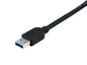 Equip 133347 - 10 m - USB A - USB A - USB 3.2 Gen 1 (3.1 Gen 1) - 5 Gbit/s - Schwarz