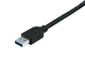 Equip 133347, 10 m, USB A, USB A, USB 3.2 Gen 1 (3.1 Gen 1), 5000 Mbit/s, Schwarz