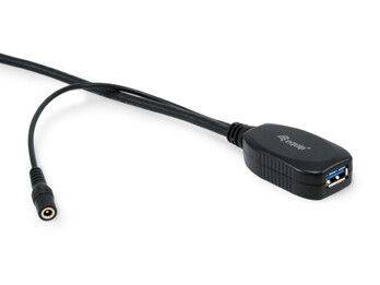 Equip 133348 - 15 m - USB A - USB A - USB 3.2 Gen 1 (3.1 Gen 1) - 5 Gbit/s - Schwarz