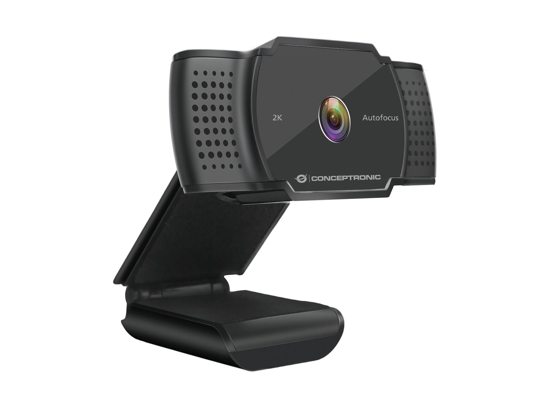 Conceptronic AMDIS 2K-Super-HD-Autofokus-Webcam mit Mikrofon, 5 MP, 2592 x 1944 Pixel, 30 fps