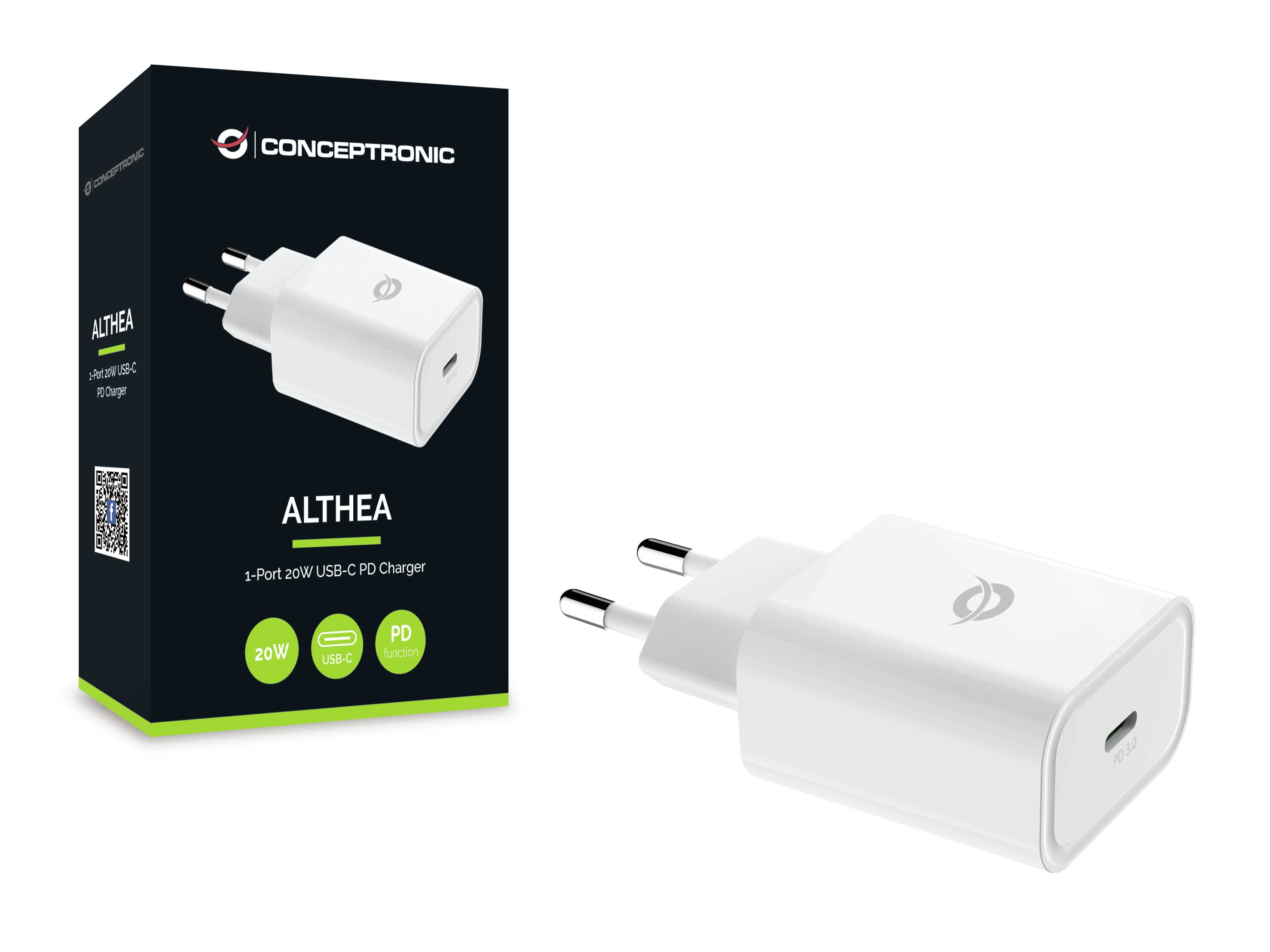 Conceptronic ALTHEA - Netzteil - 20 Watt - PD 3.0 (USB-C)