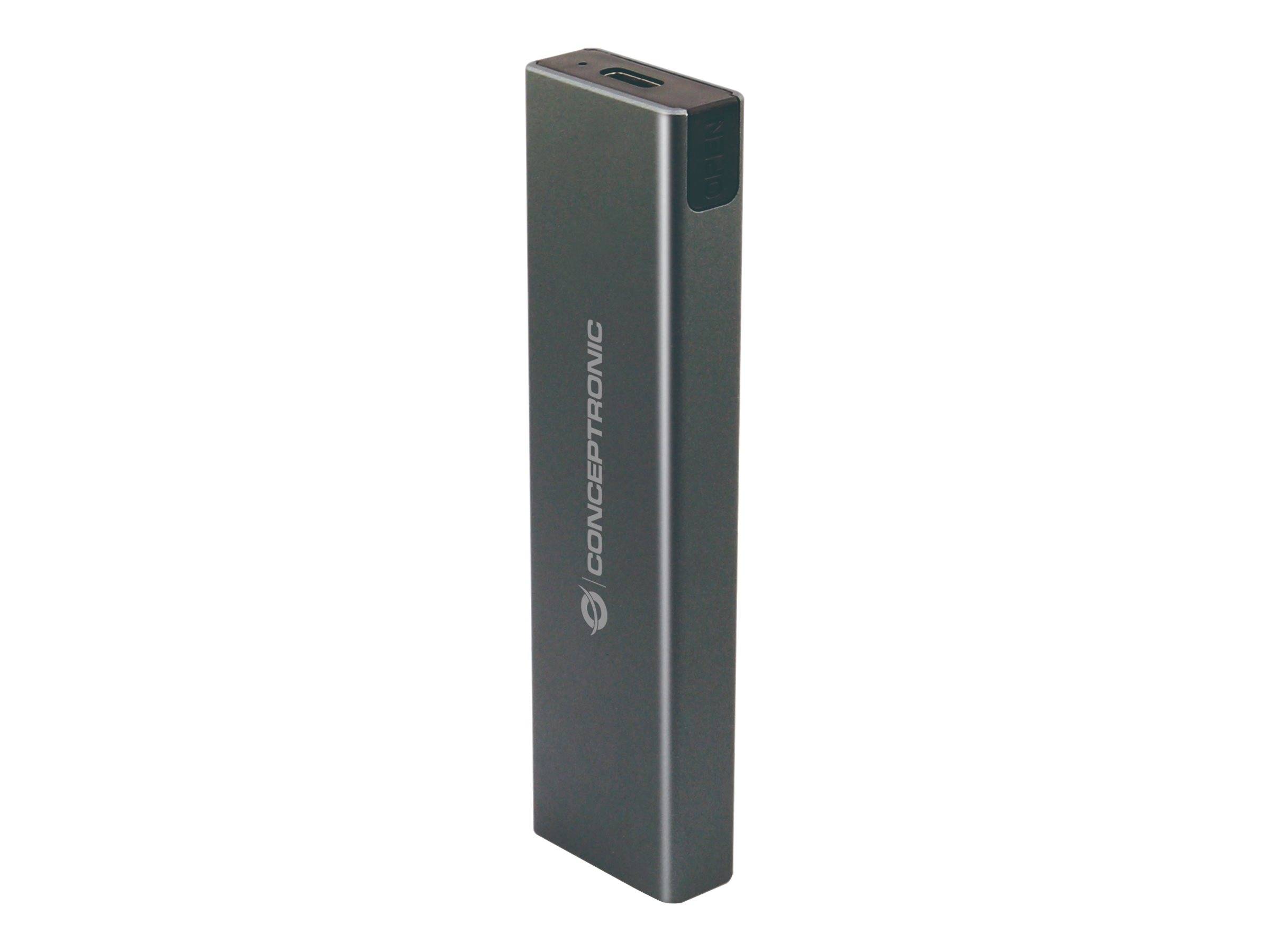 Conceptronic DANTE01G - Speichergehäuse - M.2 - M.2 NVMe Card / SATA 6Gb/s - USB