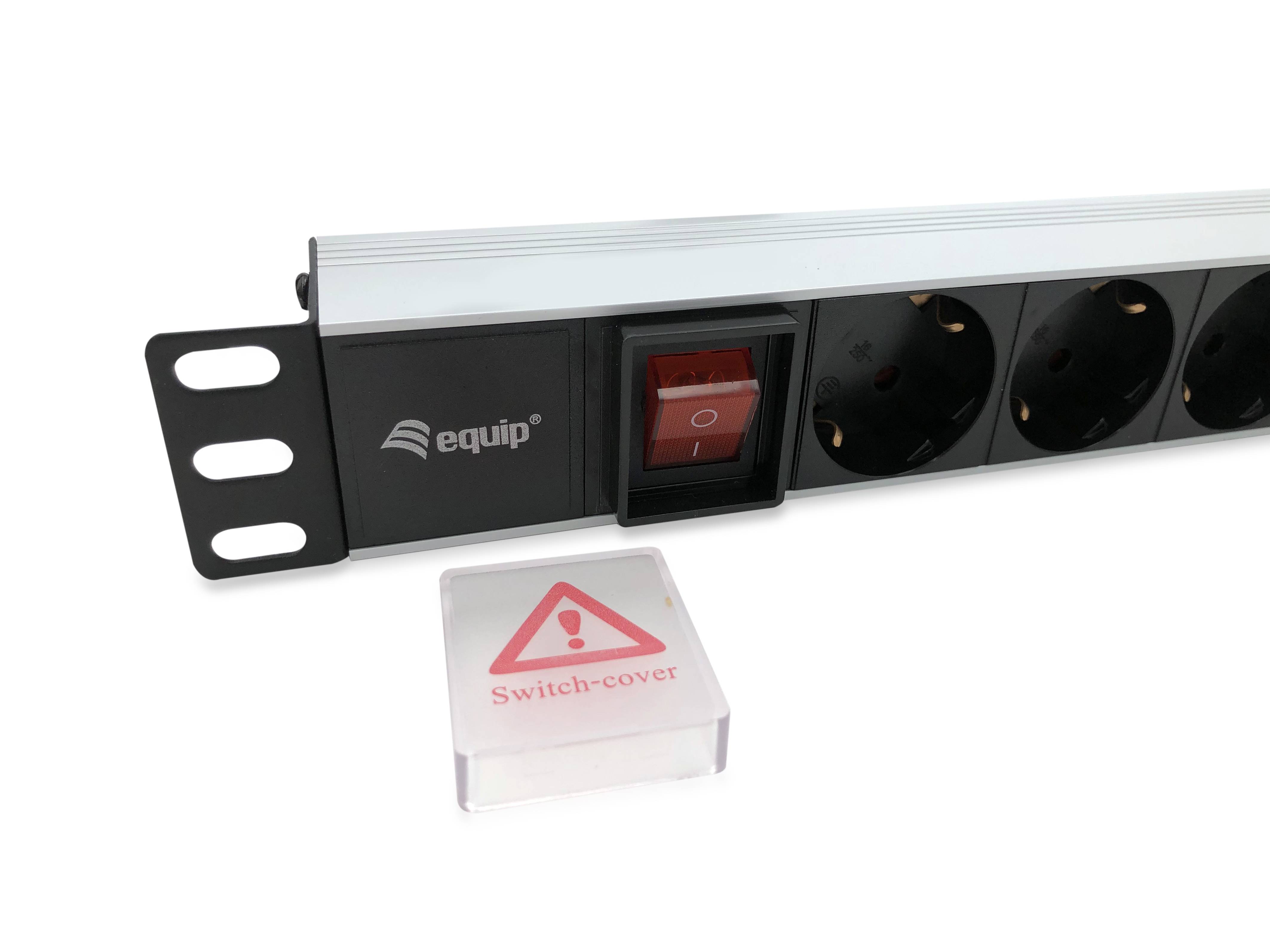 Equip Stromverteilungseinheit (Rack - einbaufähig) - Wechselstrom 250 V - 3.5 kW - Ausgangsanschlüsse: 8 - 1U - 48.3 cm (19")