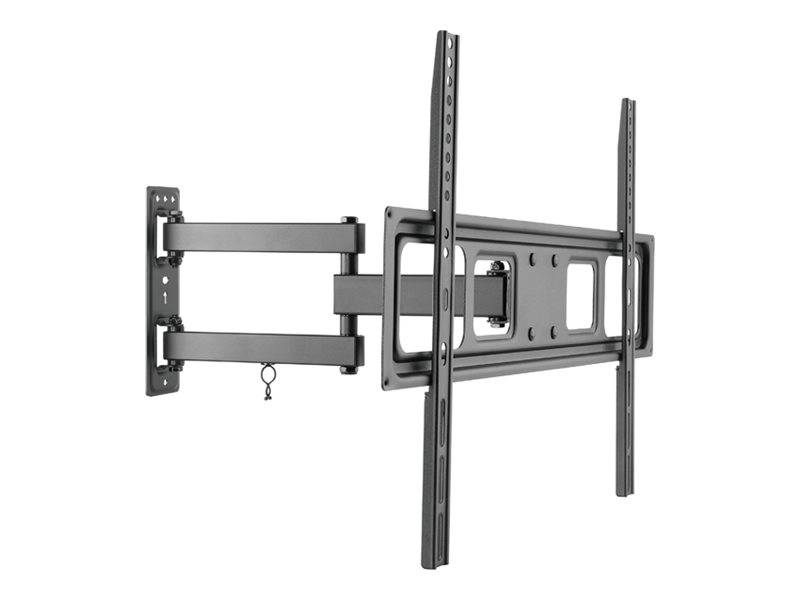 equip - Halterung - Voll beweglich - für LCD-Display / Curved LCD-Display - stainless steel - Schwarz - Bildschirmgröße: