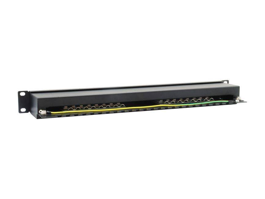 Equip Cat.6 Geschirmtes Patch Panel - Schwarz - 10/100/1000Base-T(X) - Gigabit Ethernet - 1000 Mbit/s - RJ-45 - Cat6 - Schwarz