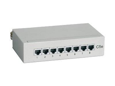 equip Desktop - Patch Panel - CAT 5e - Hellgrau, RAL 7035