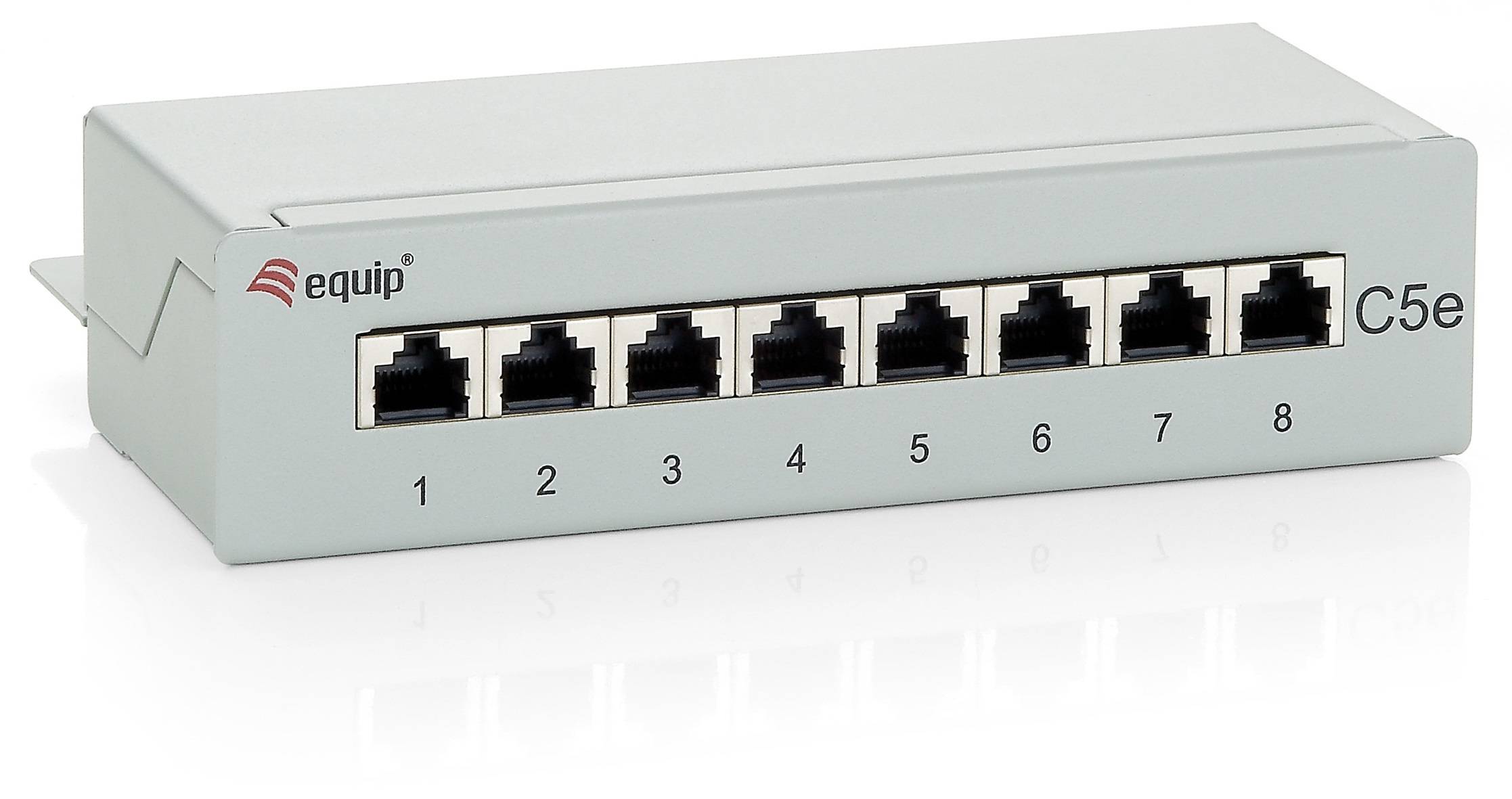 equip Desktop - Patch Panel - CAT 5e - Hellgrau, RAL 7035