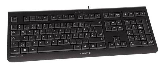 CHERRY KC 1000 - Tastatur - Belgien - Schwarz
