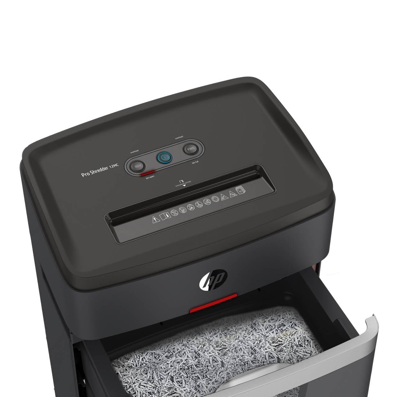 HP Aktenvernichter Pro Shredder 12MC 12 Blatt Sicherheitsstufe P-5